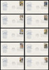 1489 - 1498 / 8c Postal Service Employees 1973 Set of 10 Anderson First Day Covers
