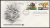 3077 - 3080 / 32c Prehistoric Animals 1996 Set of 2 PCS First Day Covers