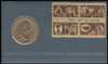 1459a / 8c Colonial American Craftsmen Se-Tenant Block 1972 with Brass Medallion Cachet Dept. of the Treasury FDC