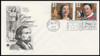 3154 - 3157 / 32c Opera Singers 1997 Set of 2 PCS First Day Covers
