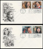 3154 - 3157 / 32c Opera Singers 1997 Set of 2 PCS First Day Covers