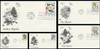 3193 -  3197 / 32c Flowering Trees 1998 Set of 5 PCS First Day Cover
