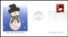 3688 - 3691 / 37c Snowmen PSA Vending Booklet Singles Set of 4 Fleetwood 2002 First Day Covers