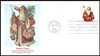 3537 - 3540 / 34c Holiday Santas PSA : Christmas Series Set of 4 Fleetwood 2001 First Day Covers