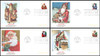 3541 - 3544 / 34c Holiday Santas PSA Vending Booklet Singles Set of 4 Fleetwood 2001 First Day Covers