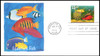 3317 - 3320 / 33c Aquarium Fish Set of 4 Fleetwood 1999 FDCs