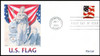 3620 - 3625 / 37c Non - Denominated U.S. Flag Set of 7 Fleetwood 2002 First Day Cover