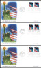 3979 / 39c Statue of Liberty and Flag Set of 3 Variations 2006 Fleetwood FDCs