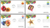 4575 - 4578 / 44c Holiday Baubles Convertible Booklet Singles Banknote Corp. Set of 4 Fleetwood 2011 FDC