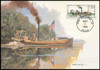 2405 - 2409 / 25c Steamboats Booklet Set of 5 Fleetwood 1989 First Day of Issue Maximum Card