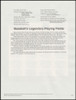 3510 - 3519 / 34c Legendary Baseball Playing Fields Pane 2001 USPS #0132 Souvenir Page
