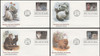 2372 - 2375 / 22c Cat Breeds 1988 Set of 4 Fleetwood First Day Covers