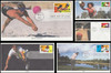 2961 - 2965 / 32c Recreational Sports Set of 5 Mystic 1995 First Day Covers