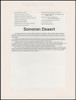 3293 / 33c Sonoran Desert Pane 1999 USPS #9911 Souvenir Page