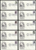 4654 - 4663 / 45c Twentieth Century Poets Set of 10 Artcraft 2012 FDCs