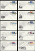 4293 - 4302 / 44c Flags of Our Nation with PNC Set of 10 Artcraft 2009 FDCs