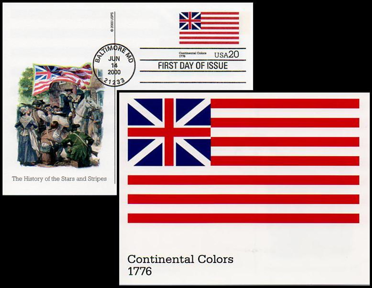 2000 33c The Stars and Stripes for sale at Mystic Stamp Company