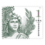 $1 Statue Of Freedom Stamp