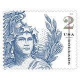 $2 Statue Of Freedom Stamp