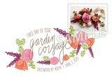 Garden Corsage Digital Color Postmark