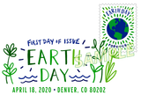 Earth Day Digital Color Postmark