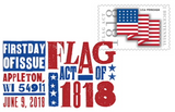 Flag Act Of 1818 Stamp Digital Color Pictorial Postmark