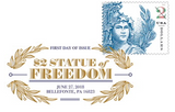 $2 Statue Of Freedom Stamp Digital Color Pictorial Postmark