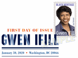 Gwen Ifill : Black Heritage Series Digital Color Postmark