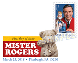 Mister Rogers Stamp Digital Color Pictorial Postmark