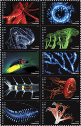 Bioluminescent Life Stamps