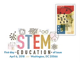 STEM Education Stamp Digital Color Pictorial Postmark