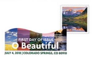 O Beautiful Stamps Digital Color Pictorial Postmark