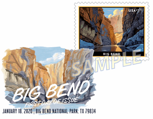 Big Bend Texas, $7.75 Priority Mail Digital Color Postmark