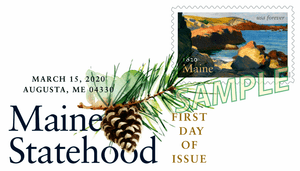 Maine Statehood Digital Color Postmark