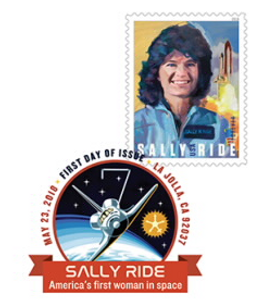 Sally Ride Stamp Digital Color Pictorial Postmark