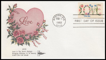 1951 / 20c Love : Love Series 1982 Gill Craft First Day Cover