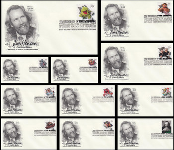 3944 a - k / 37c Jim Henson and The Muppets Set of 11 Artcraft 2005 First Day Covers