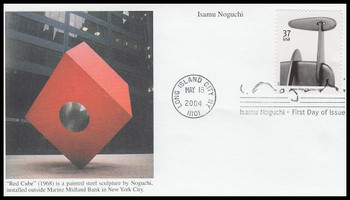 3861 / 37c Figure : Isamu Noguchi 2004 Mystic FDC