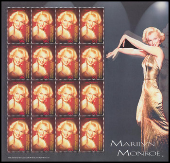 2530 / 50c Marilyn Monroe 2004 Grenada Carriacou & Petite Martinique 16 Stamp Sheet