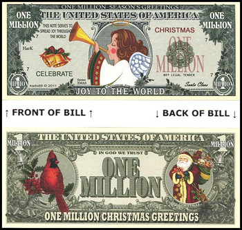 Christmas Angel : Joy To The World Novelty Commemorative Dollar Bill
