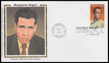 3152 / 32c Humphrey Bogart : Legends of Hollywood 1997 Colorano Silk First Day Cover