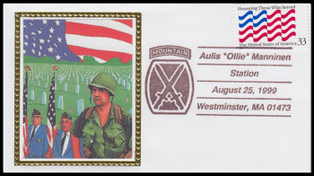 Aulis "Ollie" Manninen 10th Mountain Division Colorano Silk Event Cover
