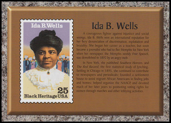 Ida B. Wells : Black Heritage Stamp Collectible Jumbo Postcard