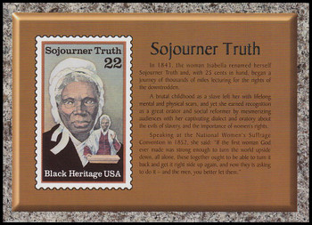 Sojourner Truth : Black Heritage Stamp Collectible Jumbo Postcard