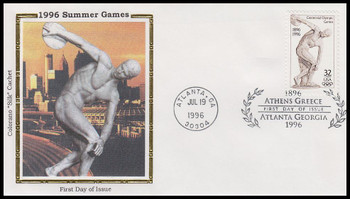 3087 / 32c Centennial Olympic Games 1996 Colorano Silk First Day Cover