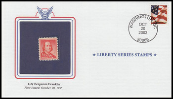 1030 / 1/2c Benjamin Franklin Encapsulated Stamp PCS Commemorative Cover with Info Card