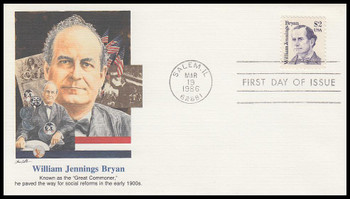 2195 / $2 William Jennings Bryans Fleetwood First Day Cover