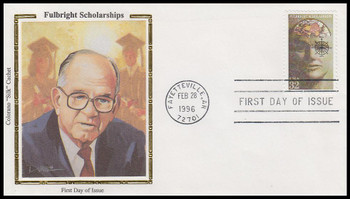 3065 / 32c Fulbright Scholarships 1996 Colorano Silk First Day Cover