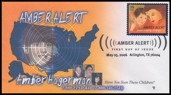 4031 / 39c Amber Alert : Arlington, TX Postmark Therome Cachets First Day Cover #33 of 40