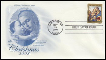 4359 / 42c Madonna and Child : Botticelli Christmas Artcraft 2008 FDC